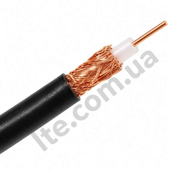 Коаксіальний кабель RG-58 50 Ом, мідна моножила (ціна за 1 метр) INET-005002 фото