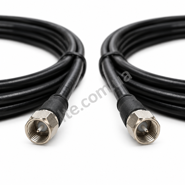 Кабельна збірка RG-58 50 Ом / конектори F-male (2 &times; 15 метрів) INET-005003 фото