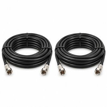 Кабельная сборка RG-6 75 Ом / коннекторы F-male (2 &times; 10 метров) INET-005005 фото