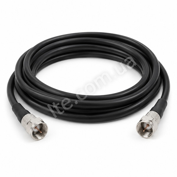 Кабельная сборка RG-58 50 Ом / коннекторы F-male (2 &times; 5 метров) INET-005007 фото