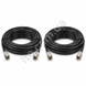 Кабельна збірка RG-6 75 Ом / конектори F-male (2 &times; 5 метрів) INET-005008 фото 1