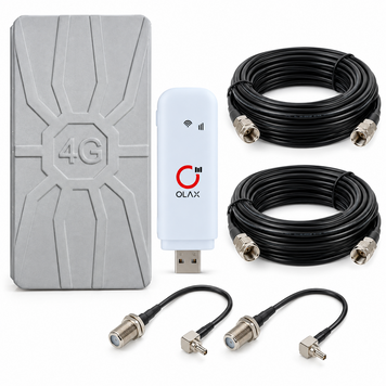 Комплект 4G інтернету OLAX F90 + антена RunBit Spider MIMO 2&times;18 dBi INET-004352 фото