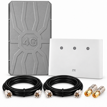 Комплект 4G інтернету ZTE MF296R Cat.6 + антена RunBit Spider MIMO 2&times;18 dBi INET-004354 фото