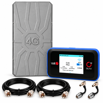 Комплект 4G інтернету OLAX MT60 + антена RunBit Spider MIMO 2&times;18 dBi, кабелі 2&times;10 м, CRC9 INET-004355 фото