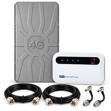 Комплект 4G інтернету OLAX MF985 + антена RunBit Spider MIMO 2&times;18 dBi, кабелі 2&times;10 м, CRC9 INET-004356 фото